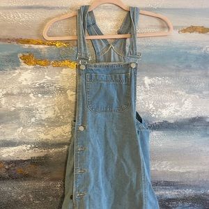 Country denim romper dress